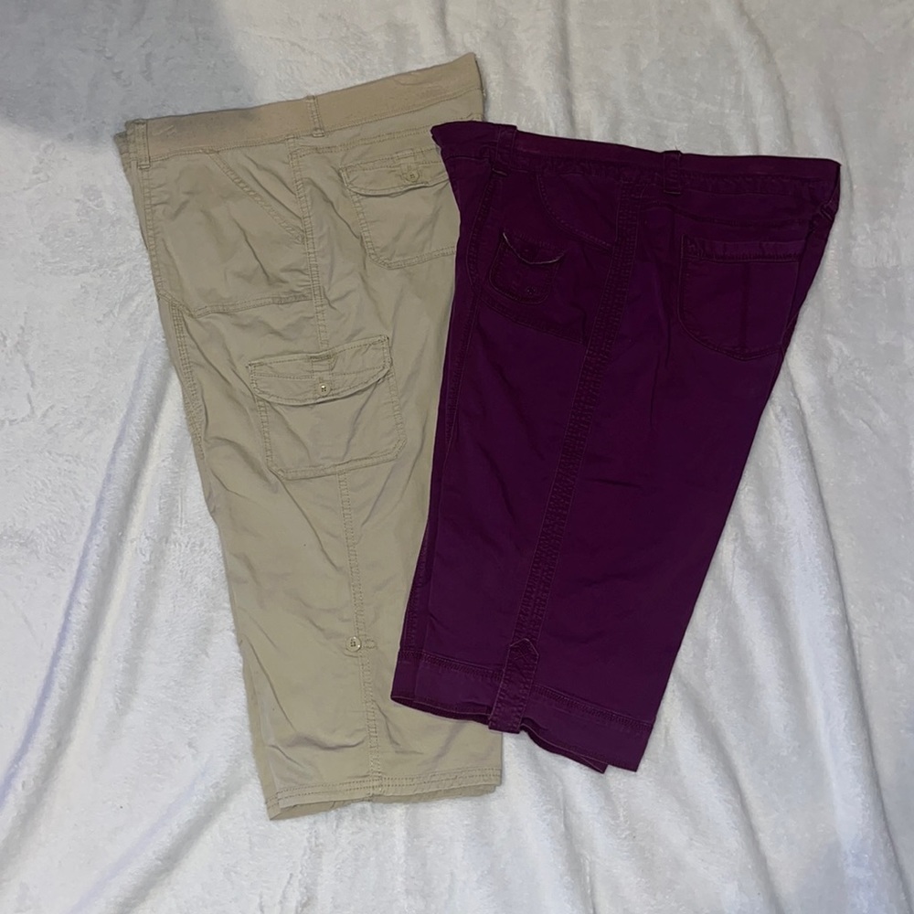 Women’s Vista camp pants, plus size 1XL, two pairs, khaki pants, Worn twice
